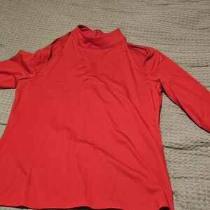 INC International Concepts Vibrant Red Long Sleeve Top